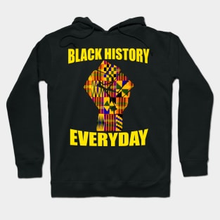 Black History Everyday Kente Pattern Melanin Pride T-Shirt Hoodie